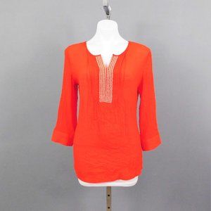 Laura Scott Women Shirt‎ Orange S